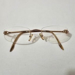 Vintage Christian Dior Gold Glasses CD3645 40A 135 Made in Italy
